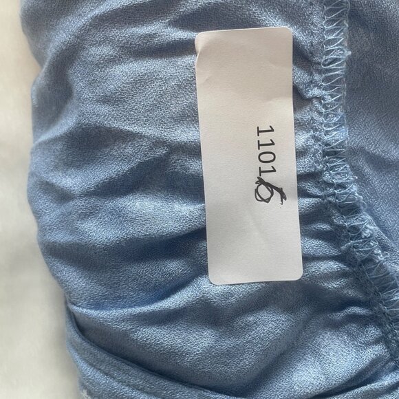 American Rag Womens Blue Floral TieFront Bell Sleeve Blouse XXL Boho Cottagecore - Picture 12 of 12